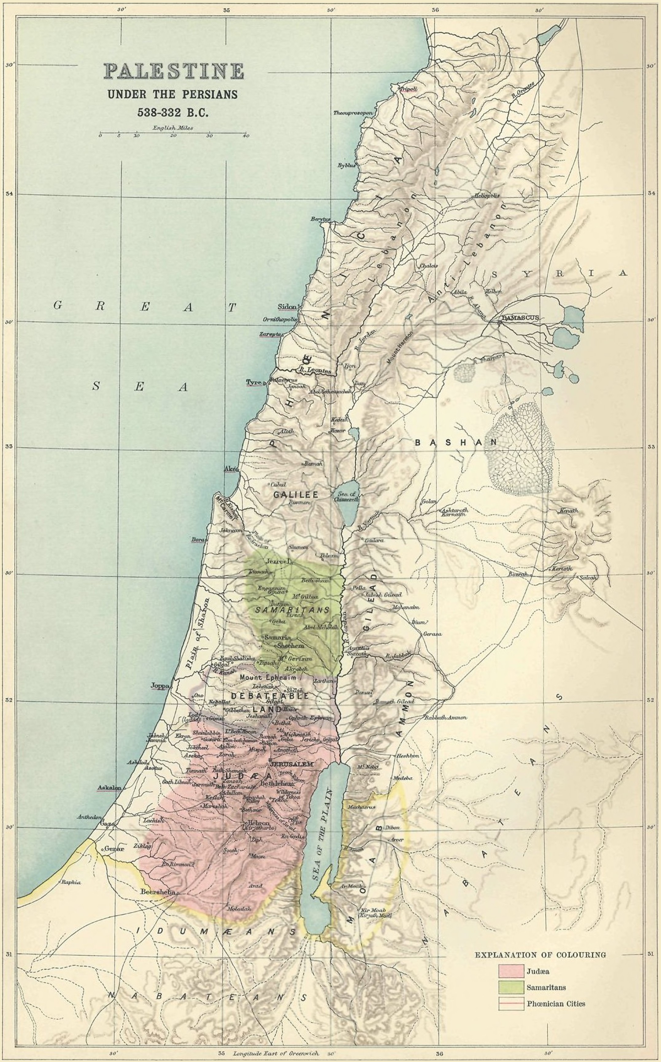 The area under the Persian Achaemenid Empire